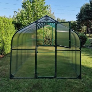 Szklarnia poliwęglanowa POMIDOR PREMIUM PLUS 250x600 zielona stalowa