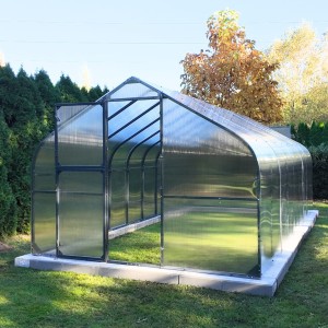 Szklarnia aluminiowa z poliwęglanu OGÓREK PREMIUM PLUS 300x400 antracyt