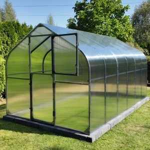 Szklarnia aluminiowa poliwęglan POMIDOR PREMIUM PLUS 250x400 antracyt
