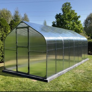 Szklarnia aluminiowa z poliwęglanu POMIDOR PREMIUM PLUS 250x600 antracyt