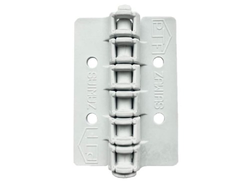 Zawias do szklarni i tunelu poliamidowy biały