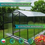 Premium poliwęglan 210x606 Aluminiowa