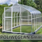Szklarnia poliwęglanowa POMIDOR PREMIUM PLUS 250x600 biała stalowa 6mm