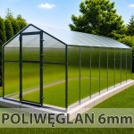 Szklarnia Ogrodowa Pomidor Premium poliwęglan 210x606 Aluminiowa 6mm